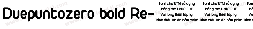 Duepuntozero bold Re字体转换